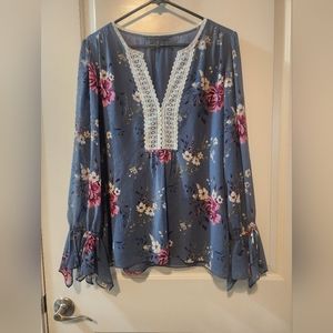 WHBM sheer blouse